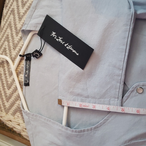 NWT For Love and Lemons Austin Chambray Dress in XS - Picture 11 of 11